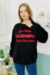 159286 Sardonlu B Yaka Sweatshirt